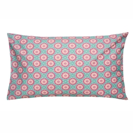 Μαξιλαροθήκες Παιδικές Sabah A (Σετ 2τμχ) Fucshia-Blue Kentia 50Χ70 100% Βαμβάκι