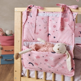 Θήκη Οργάνωσης Βρεφική Laluna 3 Θέσεων 44X53 Pink Kentia 100% Βαμβάκι