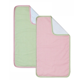 Σελτεδάκια Βρεφικά Zuccero 14 (Σετ 2τμχ) Pink-Green Kentia 72x42cm 100% Βαμβάκι