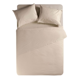 Σεντόνι Με Λάστιχο Basic Beige Nef Nef King Size 180x230cm Με Λάστιχο 100% Βαμβάκι