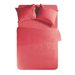 Σεντόνι Basic Με Λάστιχο 1152-Coral Nef-Nef Υπέρδιπλο 100% Βαμβάκι