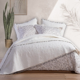 Κουβερλί Illyria Ecru Nef-Nef Queen Size 230x240cm Βαμβάκι-Πολυέστερ