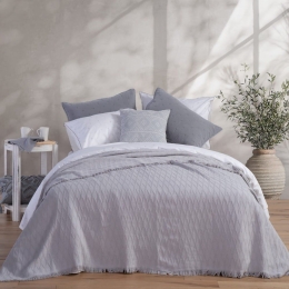 Κουβέρτα Outlast Grey Nef-Nef Υπέρδιπλo 230x240cm 100% Βαμβάκι