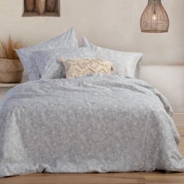 Σεντόνια Garnet (Σετ 4τμχ) Grey Nef-Nef Διπλό 200x270cm 100% Βαμβάκι