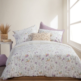 Σεντόνια Spring Mood (Σετ 4τμχ) Mauve Nef-Nef Υπέρδιπλο 240x270cm 100% Βαμβάκι