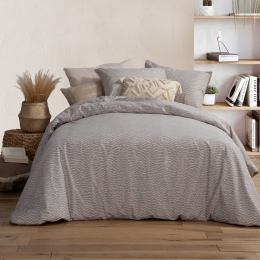Σεντόνια Candy Με Λάστιχο (Σετ 4τμχ) Grey Nef-Nef King Size 180x235cm 100% Βαμβάκι