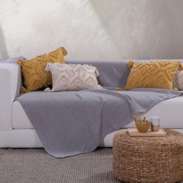 Ριχτάρι Betty Grey Nef-Nef Πολυθρόνα 180x180cm 100% Βαμβάκι