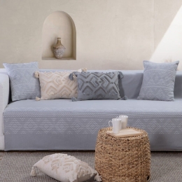 Ριχτάρι Quantum Grey Nef-Nef Πολυθρόνα 180x180cm 100% Βαμβάκι