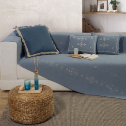 Ριχτάρι Figerald Blue Nef-Nef Διθέσιο 180x250cm 100% Βαμβάκι