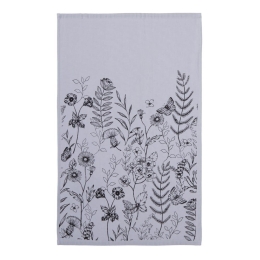 Ποτηρόπανο Spring Grey Nef-Nef 40x60cm 100% Βαμβάκι