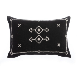 Μαξιλάρι Διακοσμητικό (Με Γέμιση) Figerald Black Nef-Nef 33X55 Βαμβάκι-Πολυέστερ