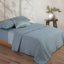 Κουβερλί Olympia Silver Blue Nef-Nef Υπέρδιπλo 230x240cm Βαμβάκι-Πολυέστερ