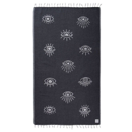 Πετσέτα Θαλάσσης Eyes One Me Black Nef-Nef Θαλάσσης 90x170cm 100% Βαμβάκι