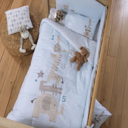 Πάπλωμα Βρεφικό Favorite Toys Light Blue Nef-Nef Homeware 110x140cm 100% Βαμβάκι