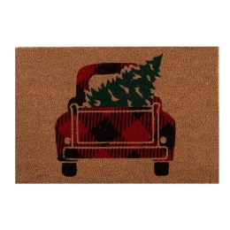 Πατάκι Εισόδου Χριστουγεννιάτικο Car Tree 40X60 Natural Nef-Nef Homeware 40Χ60 40x60cm