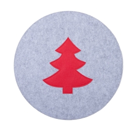 Σουπλά Χριστουγεννιάτικα Felt Tree (Σετ 2τμχ) Grey Nef-Nef Homeware 30x45cm