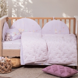 Κουβερλί Βρεφικό Special Lilac Nef-Nef Homeware Κούνιας 110x150cm Microfiber-Polyester