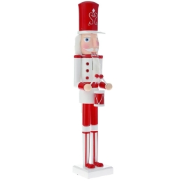 Διακοσμητικός Καρυοθραύστης 82071 11x10x55cm White-Red