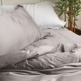 Σεντόνια Natural (Σετ 4τμχ) Grey Palamaiki Υπέρδιπλο 250x270cm Bamboo