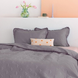 Κουβερλί Morgan (Σετ 3τμχ) Silver Palamaiki Υπέρδιπλο 220x240cm Microfiber