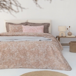 Σεντόνια FL6230 (Σετ 4τμχ) Beige Palamaiki King Size 265x260cm 100% Βαμβάκι