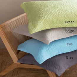 Μαξιλαροθήκη Karen Oxford Green Palamaiki 50Χ70 Microfiber