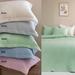 Κουβερλί Jenn (Σετ 2τμχ) Raf Palamaiki Ημίδιπλο 160x240cm Microfiber