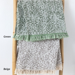 Ριχτάρι Ignes Beige Palamaiki Διθέσιο 180x250cm Βαμβάκι-Πολυέστερ