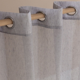 Κουρτίνα Nell Με Τρουκς Grey Palamaiki 140X260 Πολυέστερ