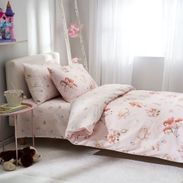 Κουβερλί Παιδικό Tiara Pink Vesta Home Μονό 160x230cm 100% Βαμβάκι