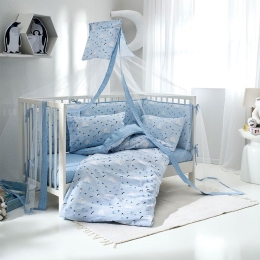 Κουβερλί Βρεφικό Arktos Blue Vesta Home 120x160cm 100% Βαμβάκι