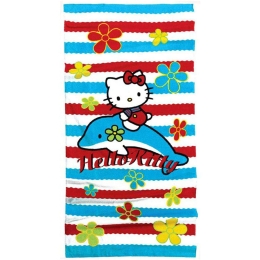 Πετσέτα Θαλάσσης Παιδική Hello Kitty 19 Multi Nima Θαλάσσης 75x150cm 100% Βαμβάκι