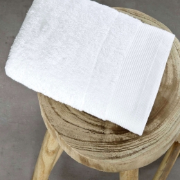 Πετσέτα Ξενοδοχείου White 600gsm 100% Βαμβάκι Πενιέ Body 80x150cm 100% Βαμβάκι