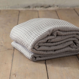 Κουβέρτα Ξενοδοχείου Πικέ Light Grey 100% Αιγυπτιακό Βαμβάκι 275gsm Μονό 170x270cm 100% Βαμβάκι