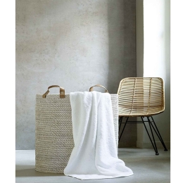 Πετσέτα Ξενοδοχείου White Πενιέ 550gsm 100% Βαμβάκι Προσώπου 50x100cm 100% Βαμβάκι