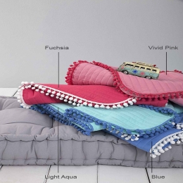 Κουβερλί - Finesse Fuchsia Nima 160x240cm Microfiber