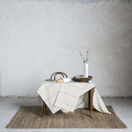 Τραπεζομάντηλο - Minim Ecru Nima 150 X 220 150x220cm 100% Βαμβάκι