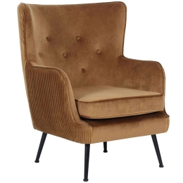 Πολυθρόνα - Μπερζέρα Serpatina 01-2081 75x79x93cm Gold-Black
