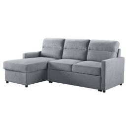 Καναπές Γωνιακός - Κρεβάτι Tucan 01-2093  213x148xH93cm Grey Ξύλο,Ύφασμα