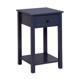 Κομοδίνο Country 09-1333 40x40x65cm Dark Blue Mdf