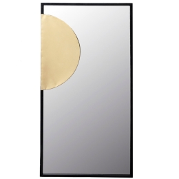 Καθρέπτης Τοίχου Lamina 11-0477 45.7x2x91.4cm Black