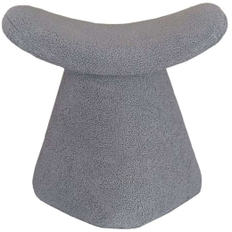 Σκαμπό Wale 16-0617 51x33x49cm Grey