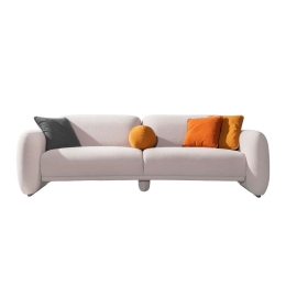 Καναπές Puffy 01-3093 Τριθέσιος 240x110x85cm Cream