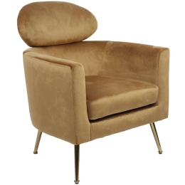 Πολυθρόνα Testa 01-3145 86x72x76cm Gold