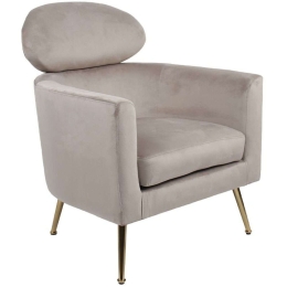 Πολυθρόνα Testa 01-3147 86x72x76cm Elephant-Gold