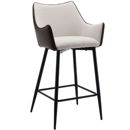 Σκαμπό Μπαρ Malone 26-0019 38x51x96cm Grey-Brown