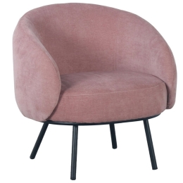 Πολυθρόνα Malu 01-3231 74x68x74cm Pink-Black
