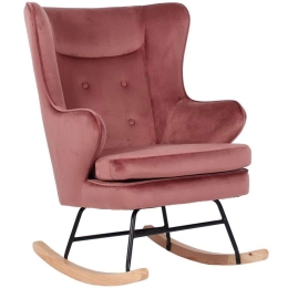 Πολυθρόνα Κουνιστή Rocker 01-3274 71x86x102cm Pink