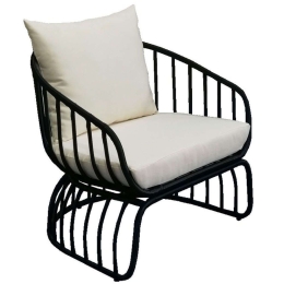 Πολυθρόνα Misa 22-0158 78x85x75cm Black