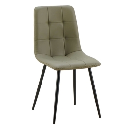Καρέκλα Carre 03-1105 54,5x45x90cm Olive Green Μέταλλο,Ύφασμα
